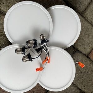 FEIT White LED Ceiling Light Set